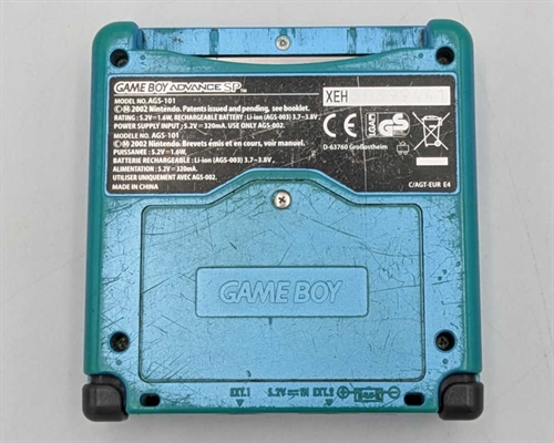 Gameboy Advance SP - Model AGS-101 - Pearl Blue - Konsol - SNR XEH50322266 (B Grade) (Genbrug)